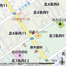 美唄達布岩見沢線周辺の地図