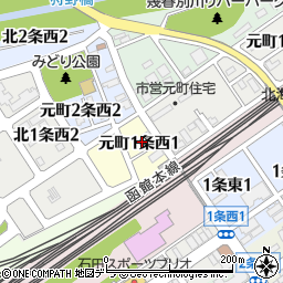 〒068-0051 北海道岩見沢市元町一条西の地図