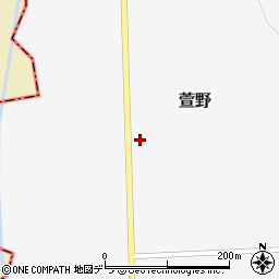 三笠栗山線周辺の地図