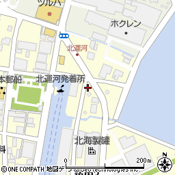 河辺石油株式会社　小樽配送センター周辺の地図