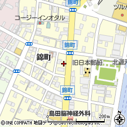 調剤薬局ツルハドラッグ小樽錦町店周辺の地図
