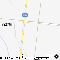 北海道富良野市山部西２７線周辺の地図