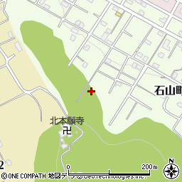 北海道小樽市石山町周辺の地図