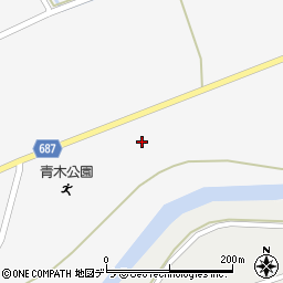 札幌開発建設部　岩見沢河川事務所西川向水位観測所周辺の地図
