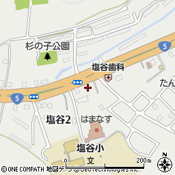 セイコーマート小樽塩谷店周辺の地図