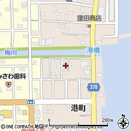 北海道余市郡余市町港町周辺の地図