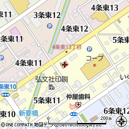 北海道岩見沢市５条東12丁目1周辺の地図