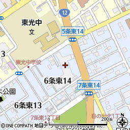 株式会社北海道三喜　岩見沢東店周辺の地図