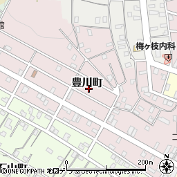 〒047-0043 北海道小樽市豊川町の地図