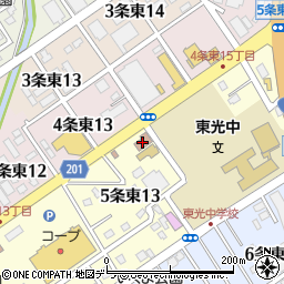 利根別児童館周辺の地図