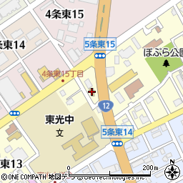 山岡家岩見沢店周辺の地図