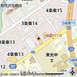 北海道三菱岩見沢店周辺の地図
