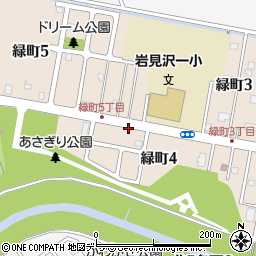 北海道岩見沢市緑町周辺の地図
