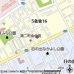 北海道岩見沢市５条東16丁目92周辺の地図