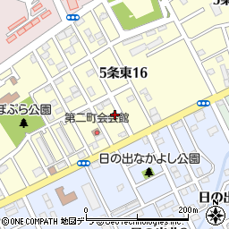 北海道岩見沢市５条東16丁目91周辺の地図