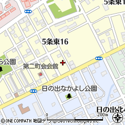 北海道岩見沢市５条東16丁目104周辺の地図
