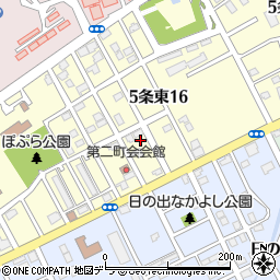 北海道岩見沢市５条東16丁目90周辺の地図