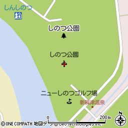 しのつ公園キャンプ場周辺の地図