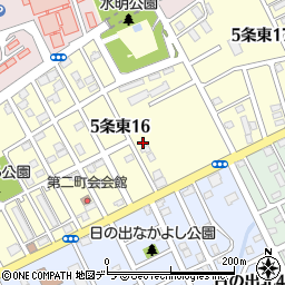 北海道岩見沢市５条東16丁目112周辺の地図