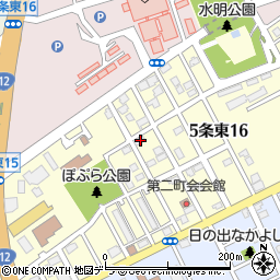 北海道岩見沢市５条東16丁目32周辺の地図