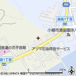 小樽海岸公園線周辺の地図
