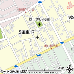 北海道岩見沢市５条東17丁目30周辺の地図