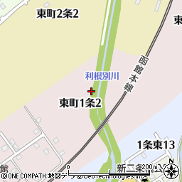 北海道岩見沢市東町１条2丁目周辺の地図