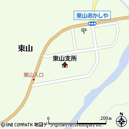 富良野市東山支所周辺の地図