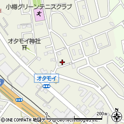 北海道小樽市オタモイ1丁目13-6周辺の地図