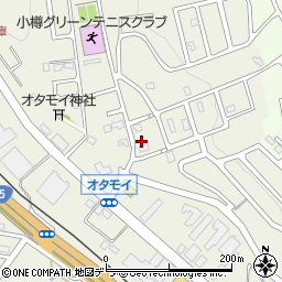北海道小樽市オタモイ1丁目13-7周辺の地図