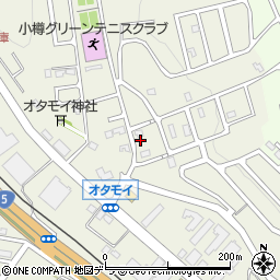 北海道小樽市オタモイ1丁目13-8周辺の地図