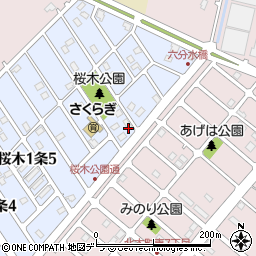 岩見沢警察署桜木駐在所周辺の地図