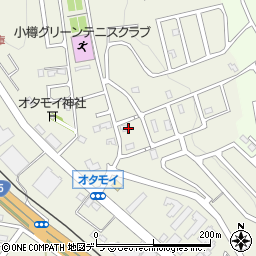 北海道小樽市オタモイ1丁目13周辺の地図