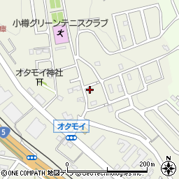 北海道小樽市オタモイ1丁目13-9周辺の地図
