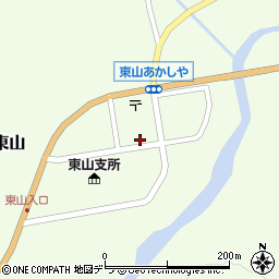 北海道富良野市東山周辺の地図