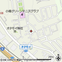 北海道小樽市オタモイ1丁目13-13周辺の地図