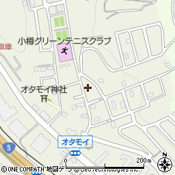 北海道小樽市オタモイ1丁目13-15周辺の地図