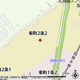 北海道岩見沢市東町２条周辺の地図
