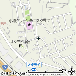 北海道小樽市オタモイ1丁目13-16周辺の地図