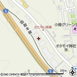 中央バス車庫周辺の地図