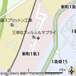 北海道岩見沢市東町１条3丁目周辺の地図