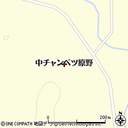 北海道標茶町（川上郡）中チャンベツ原野周辺の地図