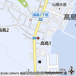 北海道小樽市高島周辺の地図