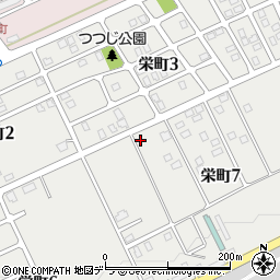 北海道岩見沢市栄町周辺の地図