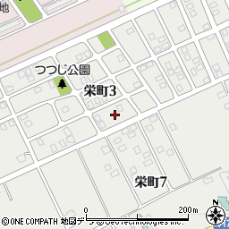 北海道岩見沢市栄町3丁目6周辺の地図