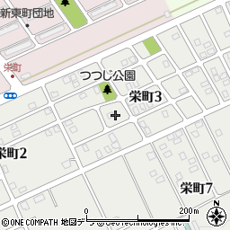 北海道岩見沢市栄町3丁目4周辺の地図