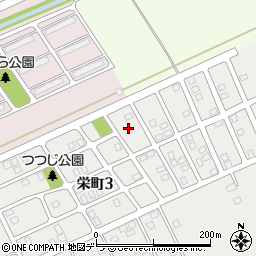 北海道岩見沢市栄町3丁目15周辺の地図