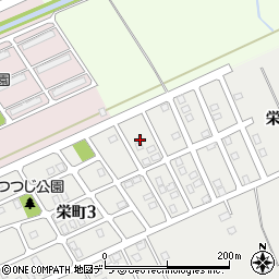 北海道岩見沢市栄町3丁目16周辺の地図
