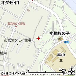 北海道小樽市オタモイ1丁目36-39周辺の地図