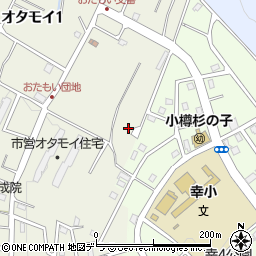 北海道小樽市オタモイ1丁目36-38周辺の地図